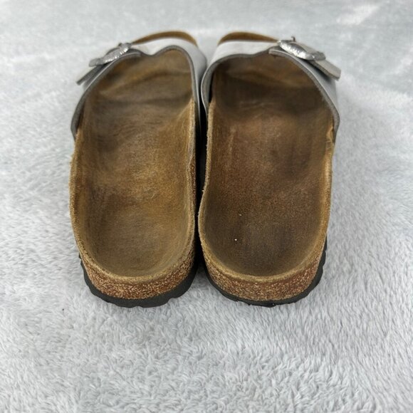 Birkenstock Madrid Silver Sandals Women’s Size 41 EU Regular - Picture 7 of 11